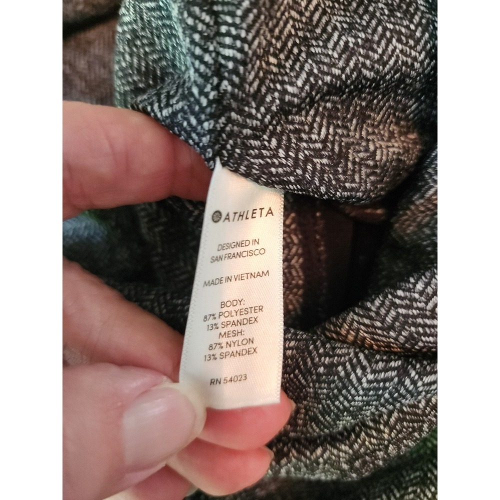 Athleta Herringbone Women S Mercer Leggings Gray Stretch Skinny Athleisure Yoga - Picture 4 of 10